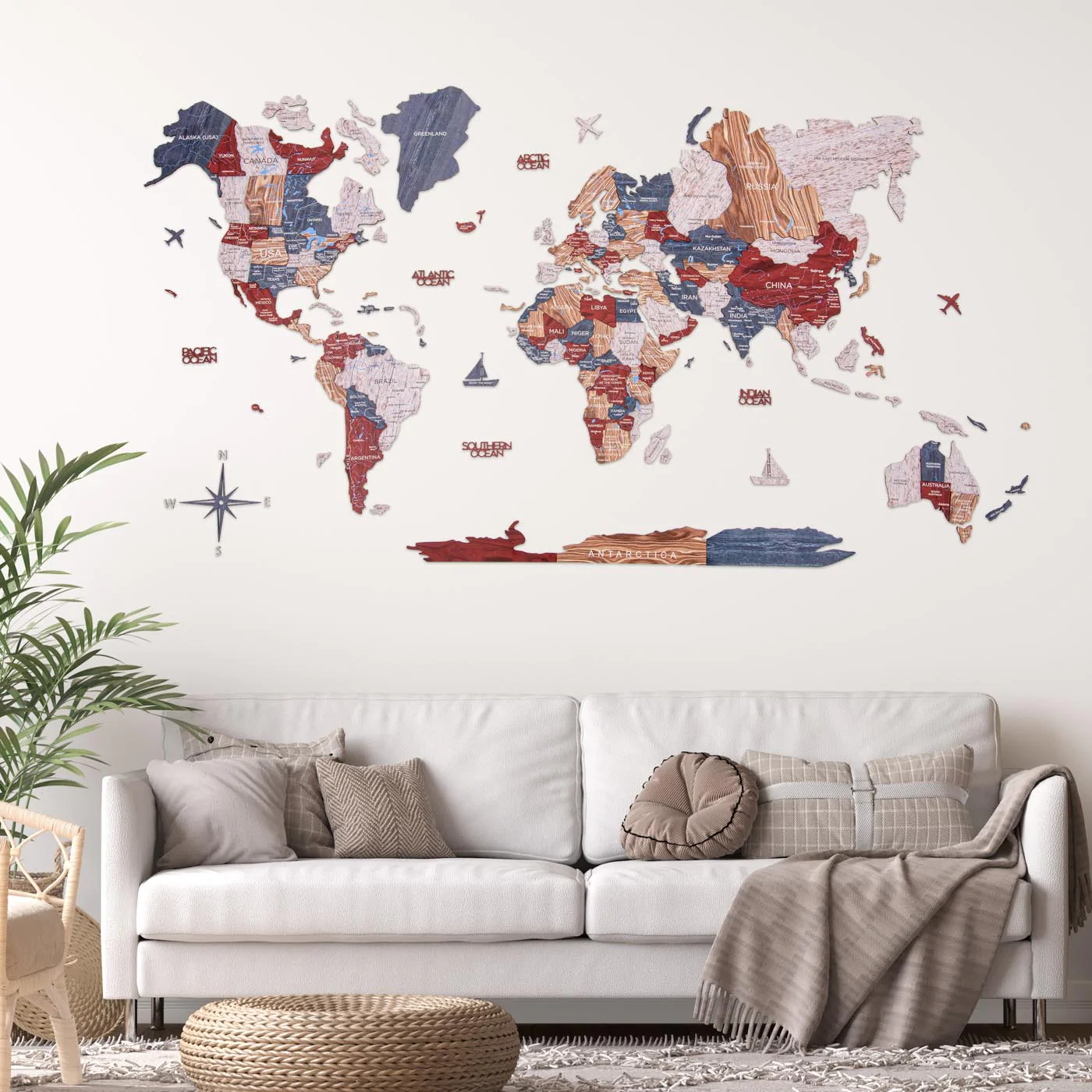 Exclusive 3D Wooden World Maps to Decorate Your Living Space – Enjoy ...