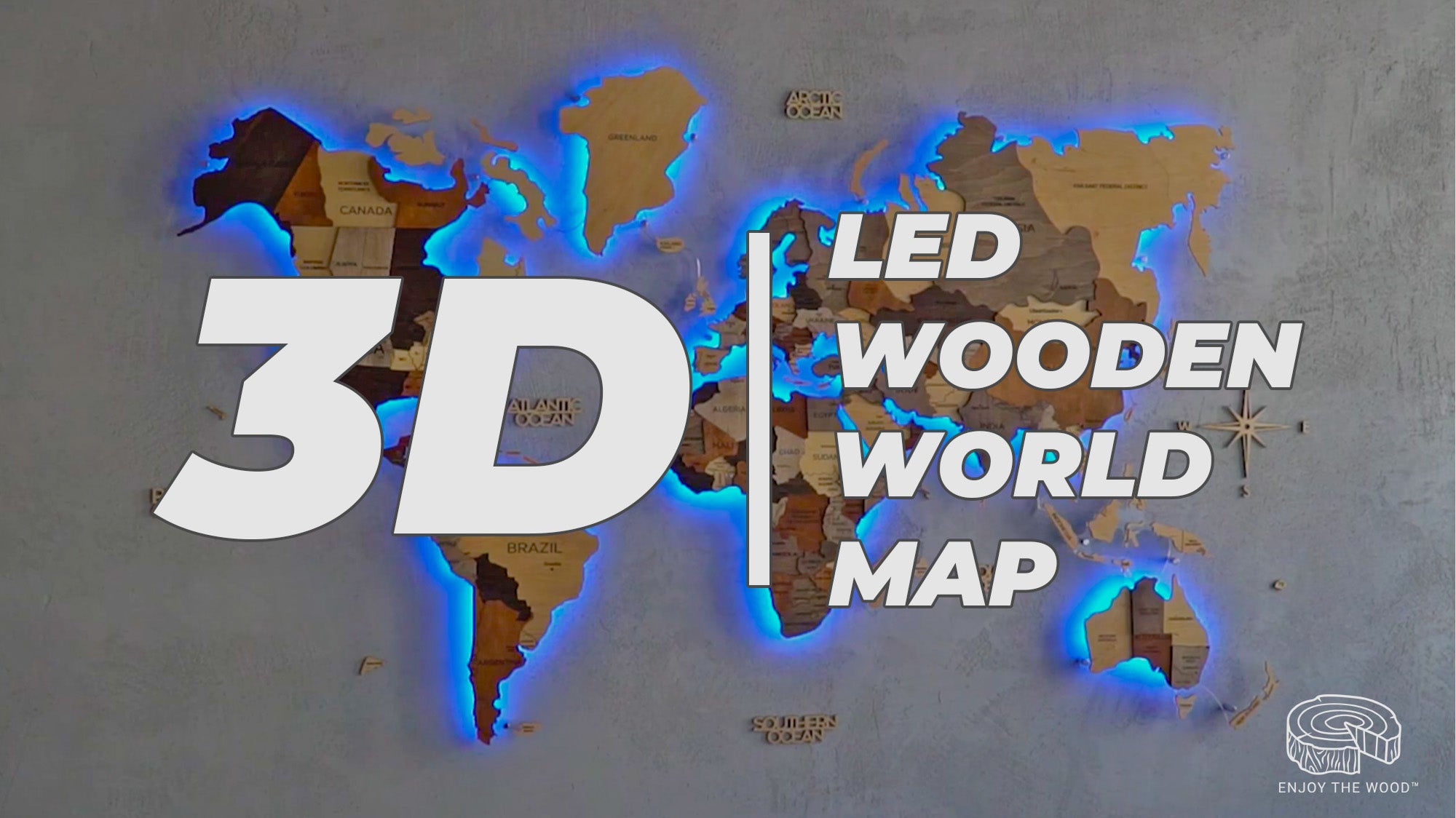 LED World Maps - Illuminated Wall Decor & Gifts | UAE Delivery – Enjoy ...