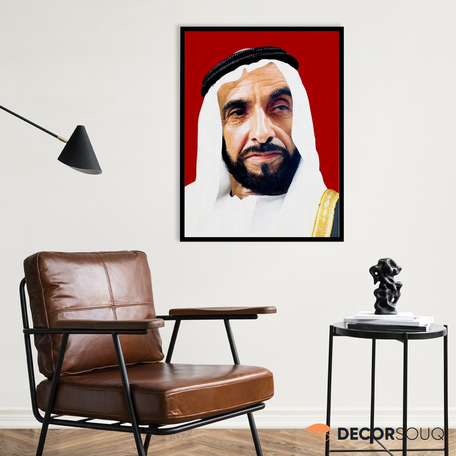 Sheikh Zayed bin Sultan Al Nahyan Portrait - Framed & Canvas Art ...