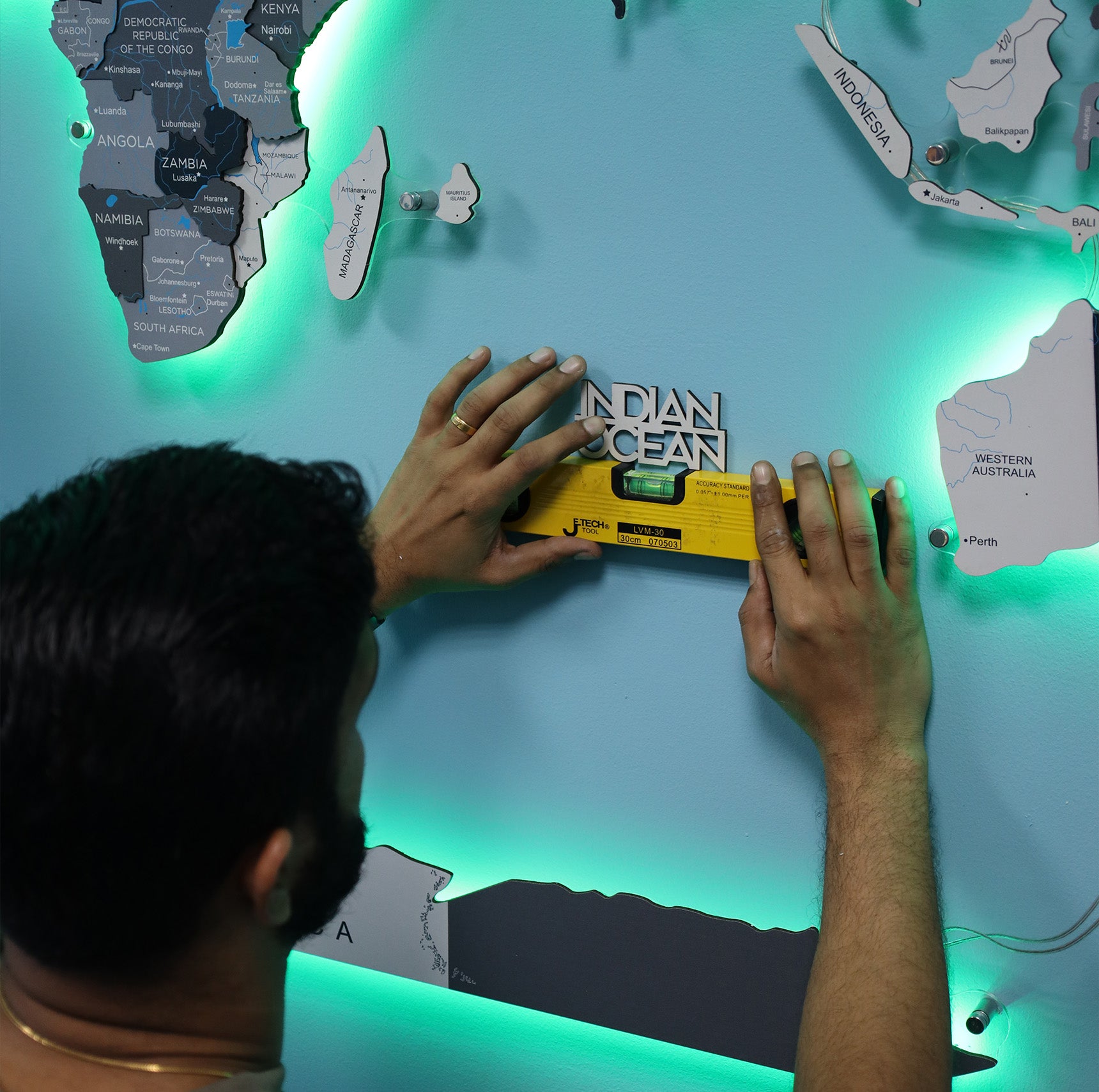Professional Installation of LED World Maps | Expert Service in UAE ...